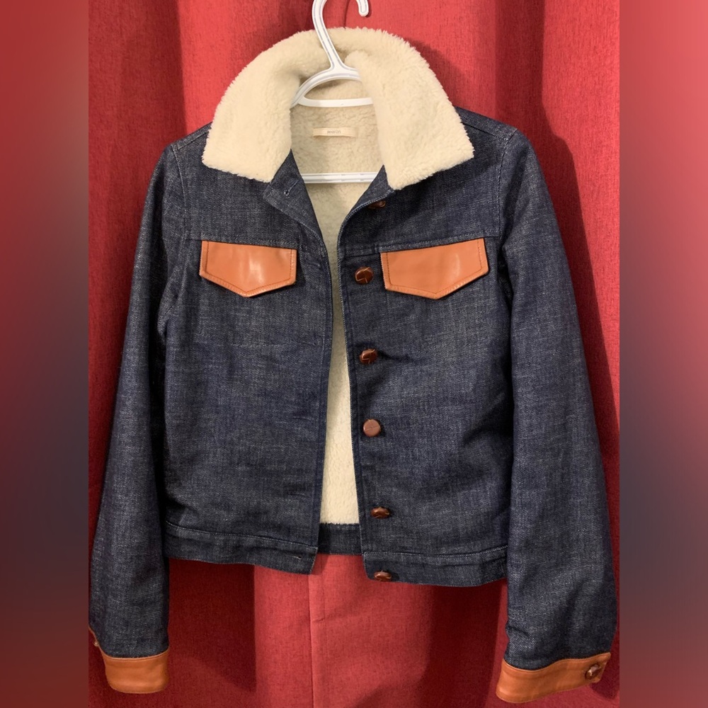 Sessùn women’s denim and leather jacket